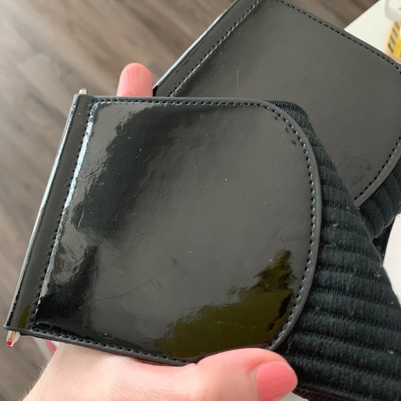 Black H&M Belt Faux Patent Leather and Stretch Fabric - XS - Picture 6 of 7